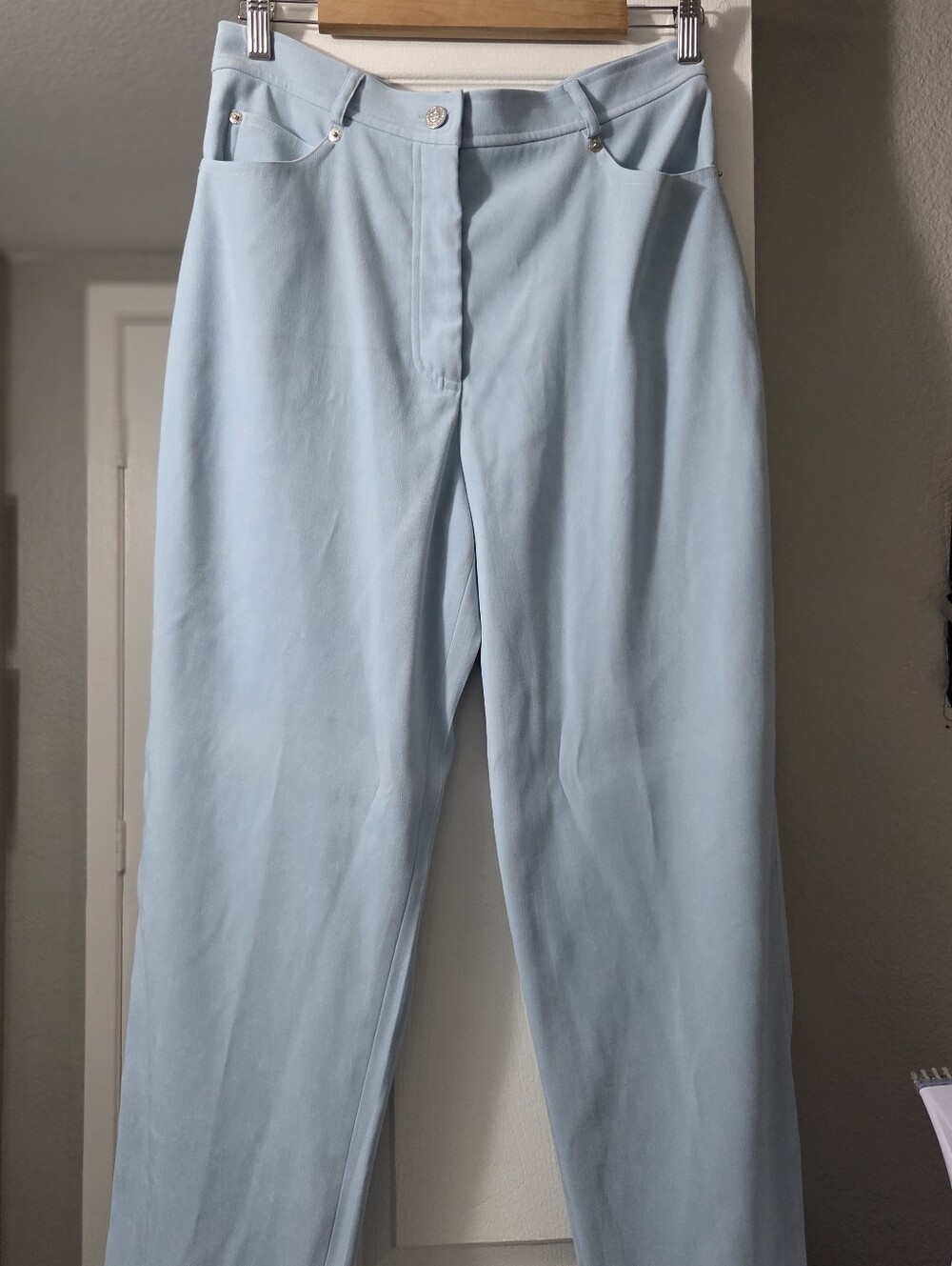 St. John Sport by Marie Gray Light Blue Straight Leg Pants